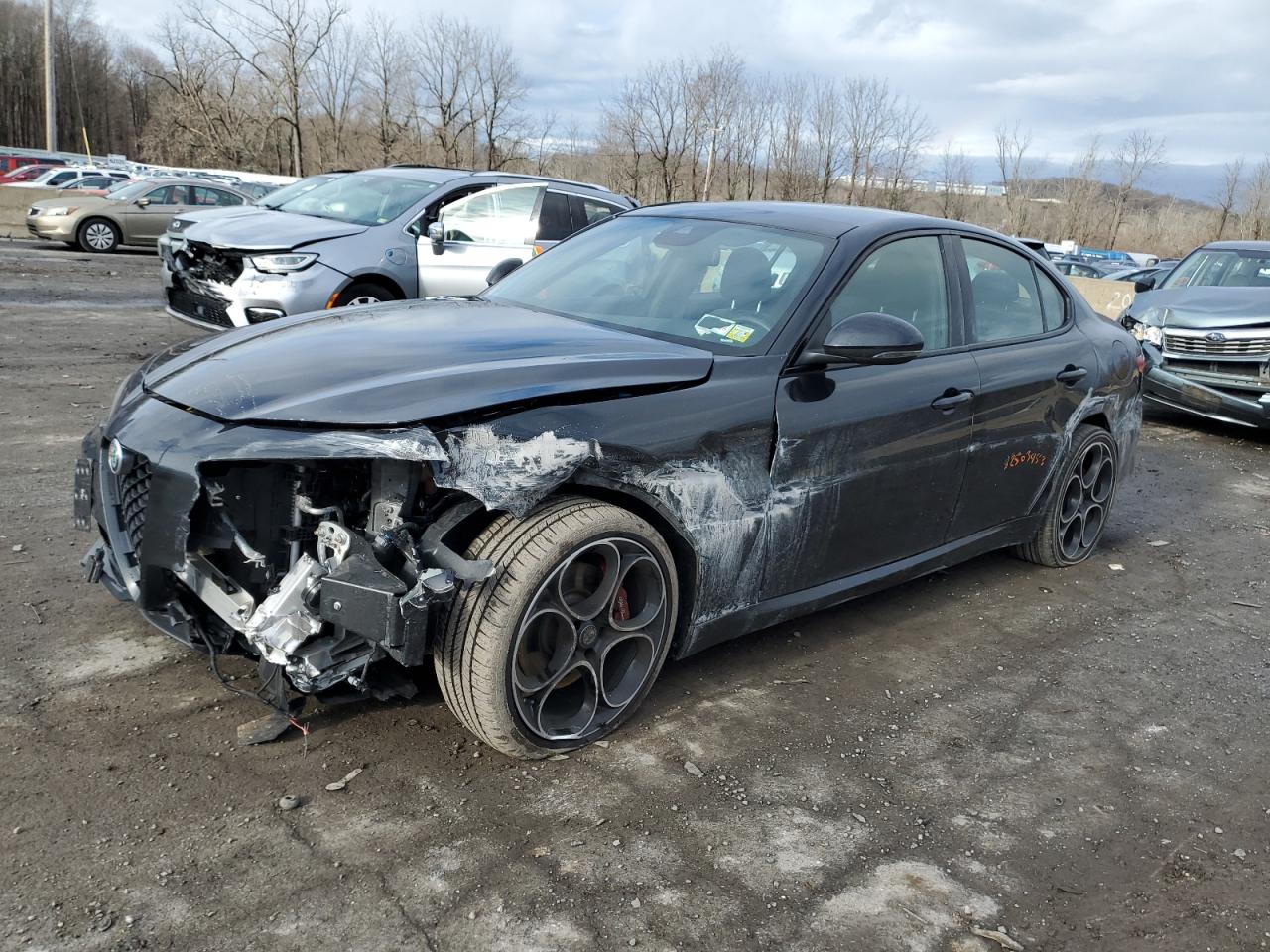 Image 1 of 2021 ALFA ROMEO GIULIA TI 2021 with VIN ZARFANBN9M7641017