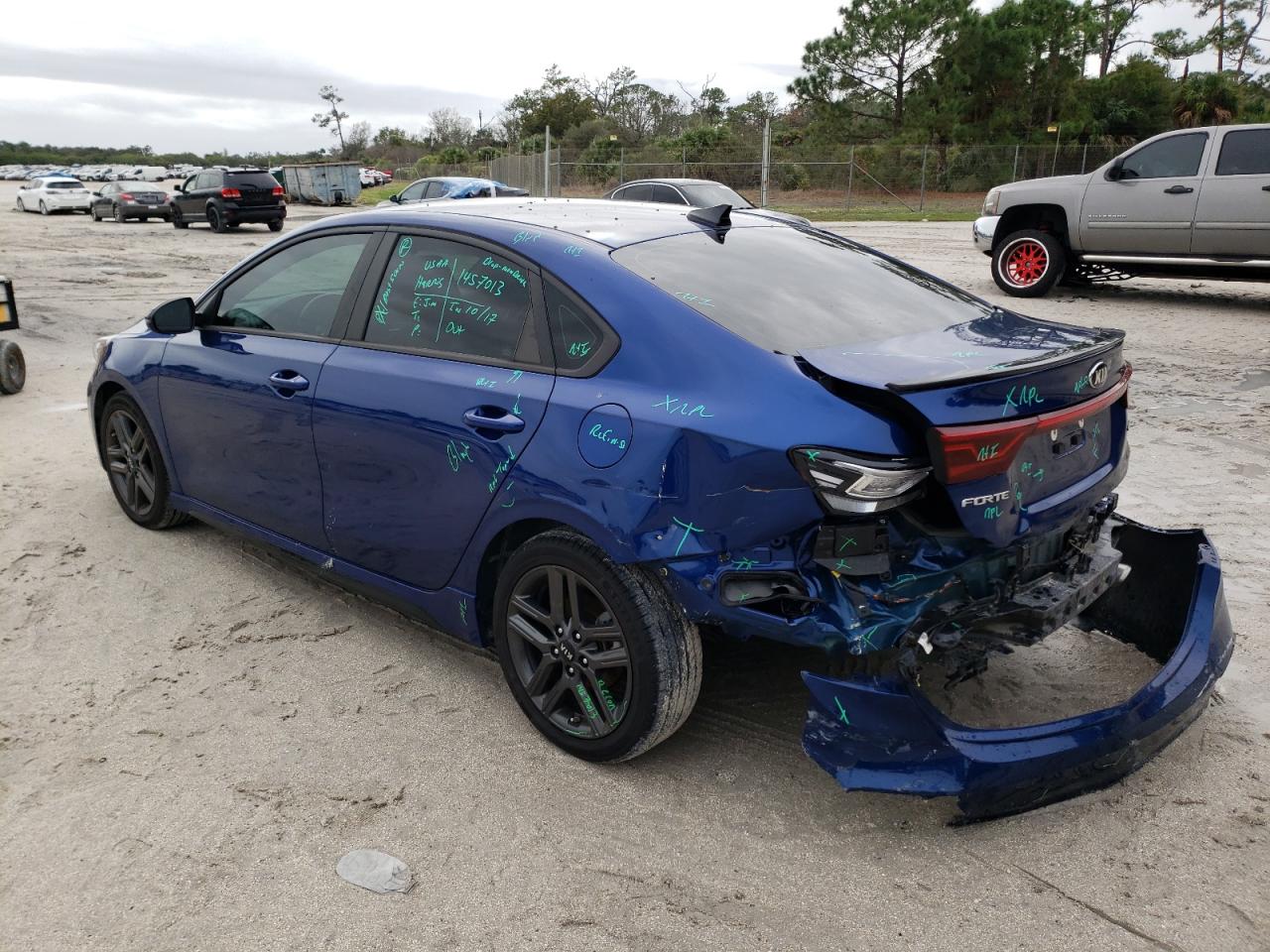 Image 2 of 2021 KIA FORTE GT LINE 2021 with VIN 3KPF34AD0ME357122