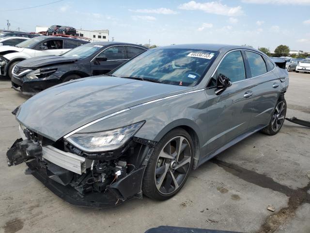 Image 1 of 2021 HYUNDAI SONATA SEL PLUS 2021 with VIN 5NPEJ4J29MH074116