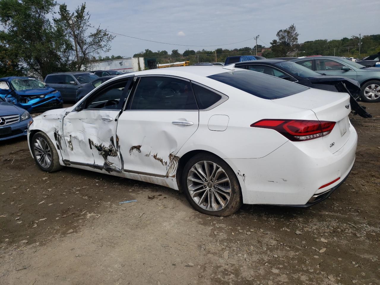 Image 2 of 2017 GENESIS G80 BASE 2017 with VIN KMHGN4JE9HU176045
