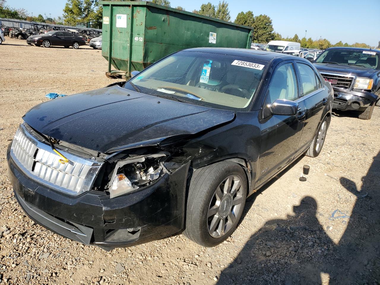 Изображение 1 2007 LINCOLN MKZ  2007 с VIN 3LNHM26T87R650611