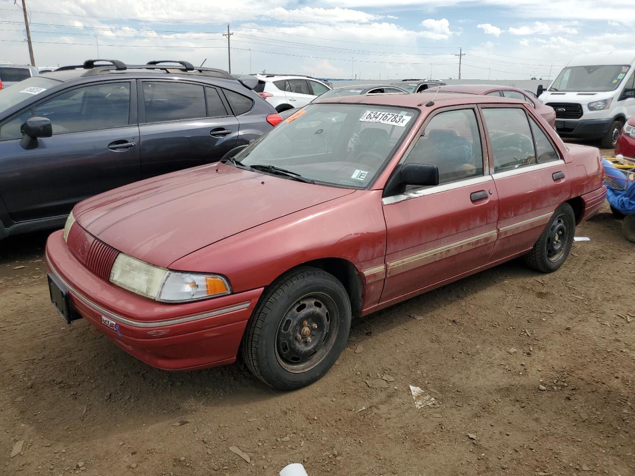 Image 1 of 1991 MERCURY TRACER  1991 with VIN 3MAPM10J6MR601100