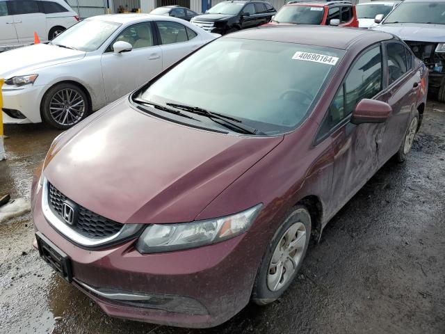 Image 1 of 2014 HONDA CIVIC LX 2014 with VIN 19XFB2F50EE053153