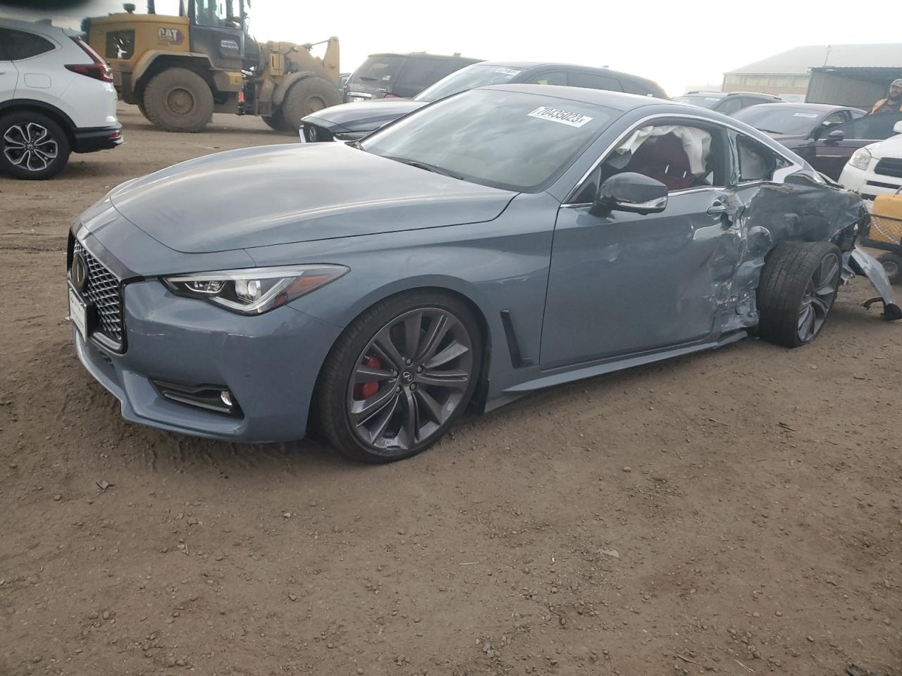 Image 1 of 2022 INFINITI Q60 RED SPORT 400 2022 with VIN JN1FV7LL9NM680994