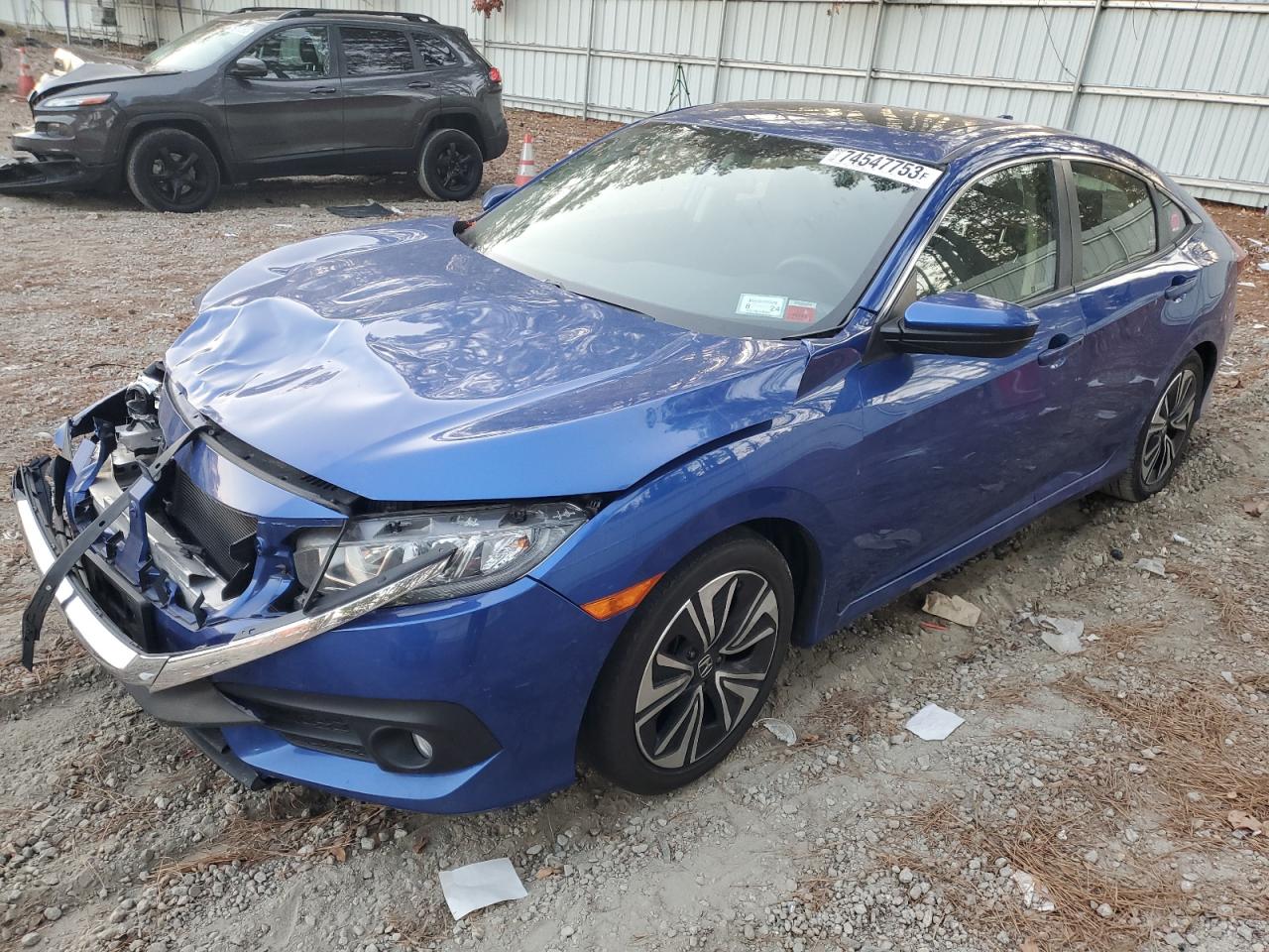 Image 1 of 2018 HONDA CIVIC EX 2018 with VIN JHMFC1F36JX034654