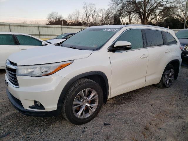 Image 1 of 2015 TOYOTA HIGHLANDER XLE 2015 with VIN 5TDJKRFH3FS085762