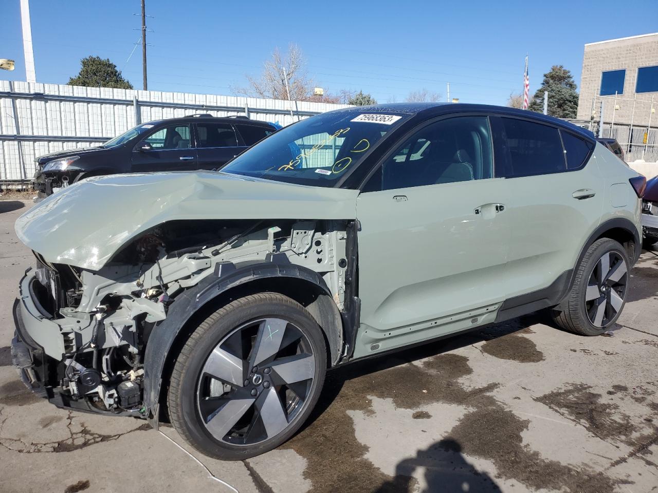 Image 1 of 2022 VOLVO C40 P8 RECHARGE ULTIMATE 2022 with VIN YV4ED3GB8N2005846