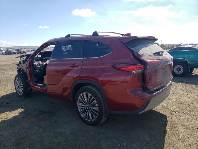 Image 2 of 2021 TOYOTA HIGHLANDER HYBRID PLATINUM 2021 with VIN 5TDEBRCH7MS015832