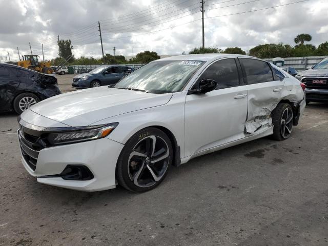 Image 1 of 2021 HONDA ACCORD SPORT 2021 with VIN 1HGCV1F31MA105508