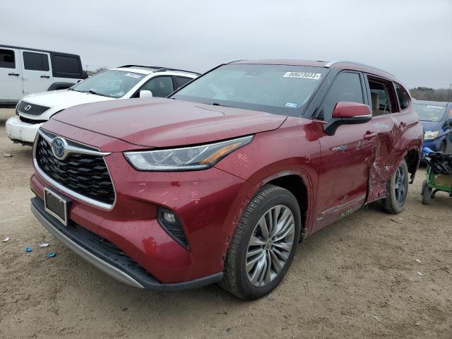 Image 1 of 2020 TOYOTA HIGHLANDER HYBRID PLATINUM 2020 with VIN 5TDEBRCH4LS008156