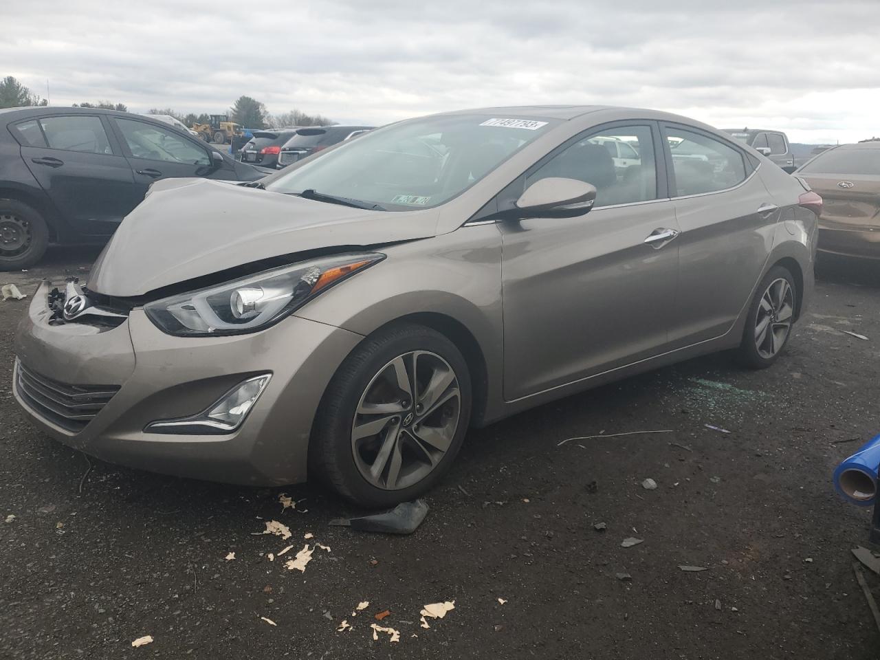 Image 1 of 2014 HYUNDAI ELANTRA SE 2014 with VIN 5NPDH4AE7EH507791