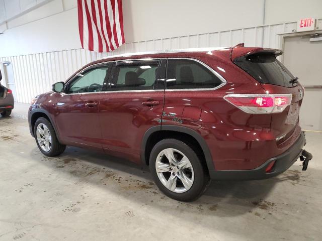 Image 2 of 2015 TOYOTA HIGHLANDER LIMITED 2015 with VIN 5TDYKRFH3FS082584