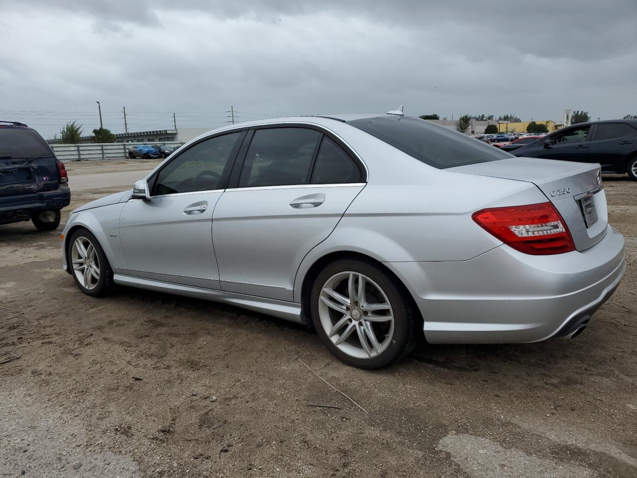 Image 2 of 2012 MERCEDES-BENZ C 250 2012 with VIN WDDGF4HB3CA629377