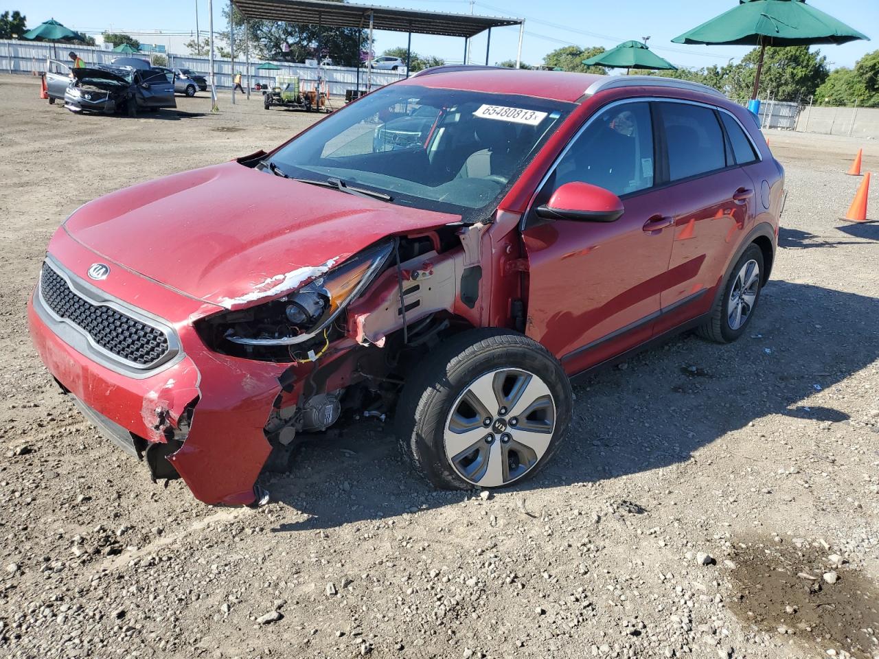 Image 1 of 2019 KIA NIRO FE 2019 with VIN KNDCB3LC7K5256690