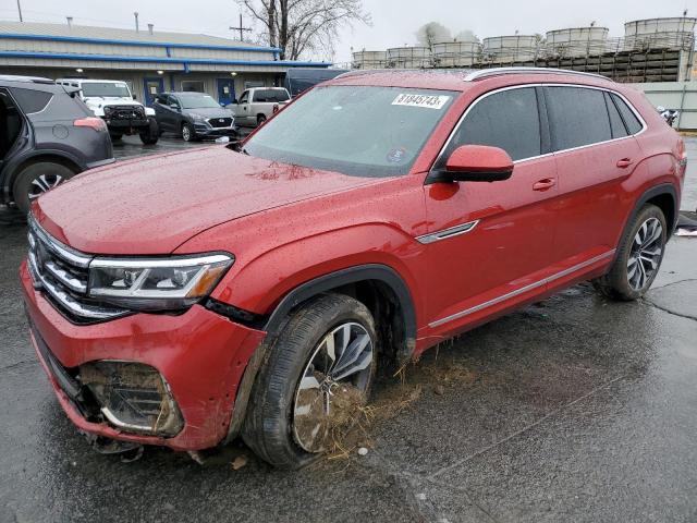 Image 1 of 2022 VOLKSWAGEN ATLAS CROSS SPORT SEL PREMIUM R-LINE 2022 with VIN 1V2FE2CA8NC211950