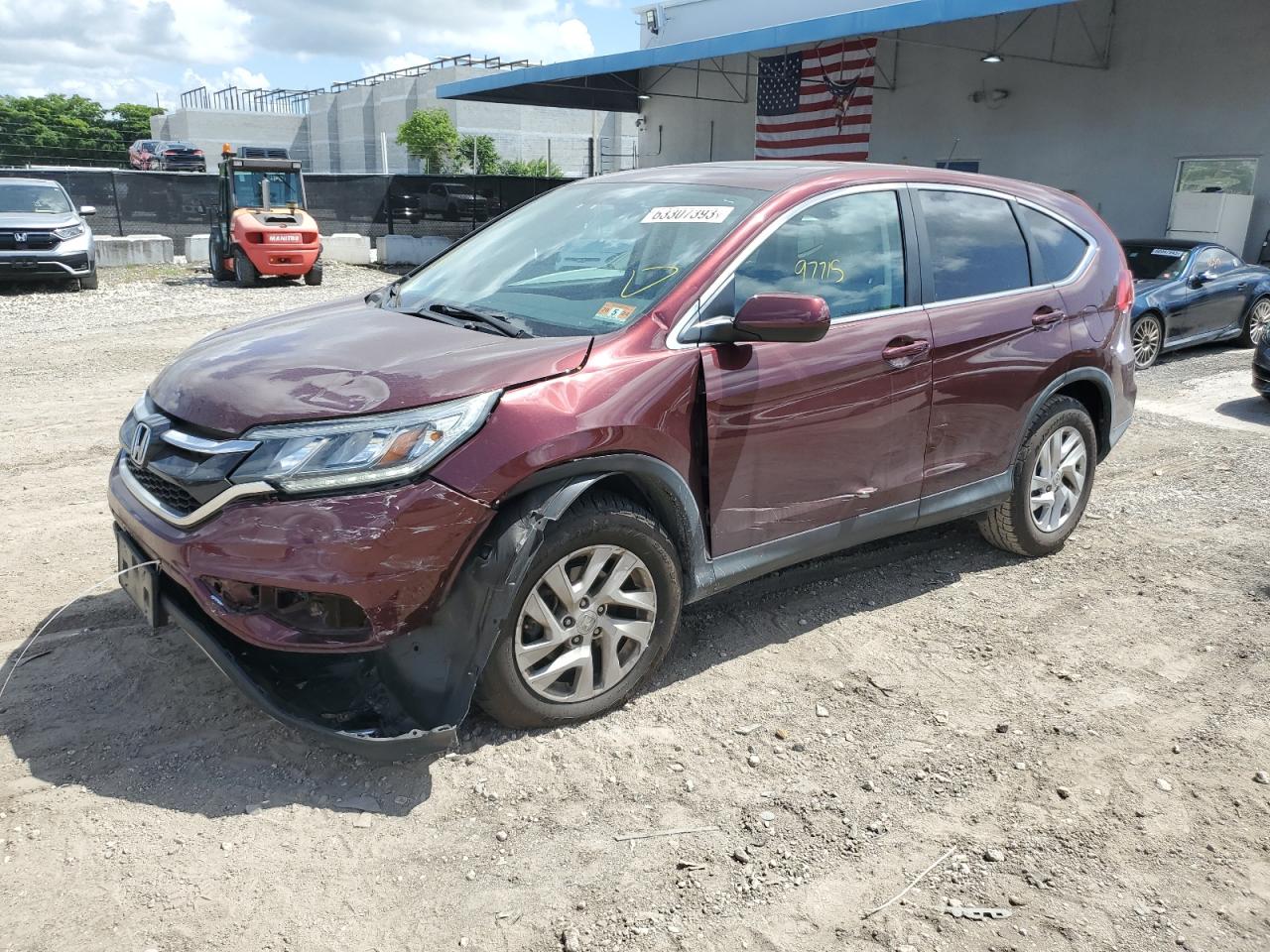Изображение 1 2015 HONDA CR-V EX 2015 с VIN 2HKRM4H52FH649670