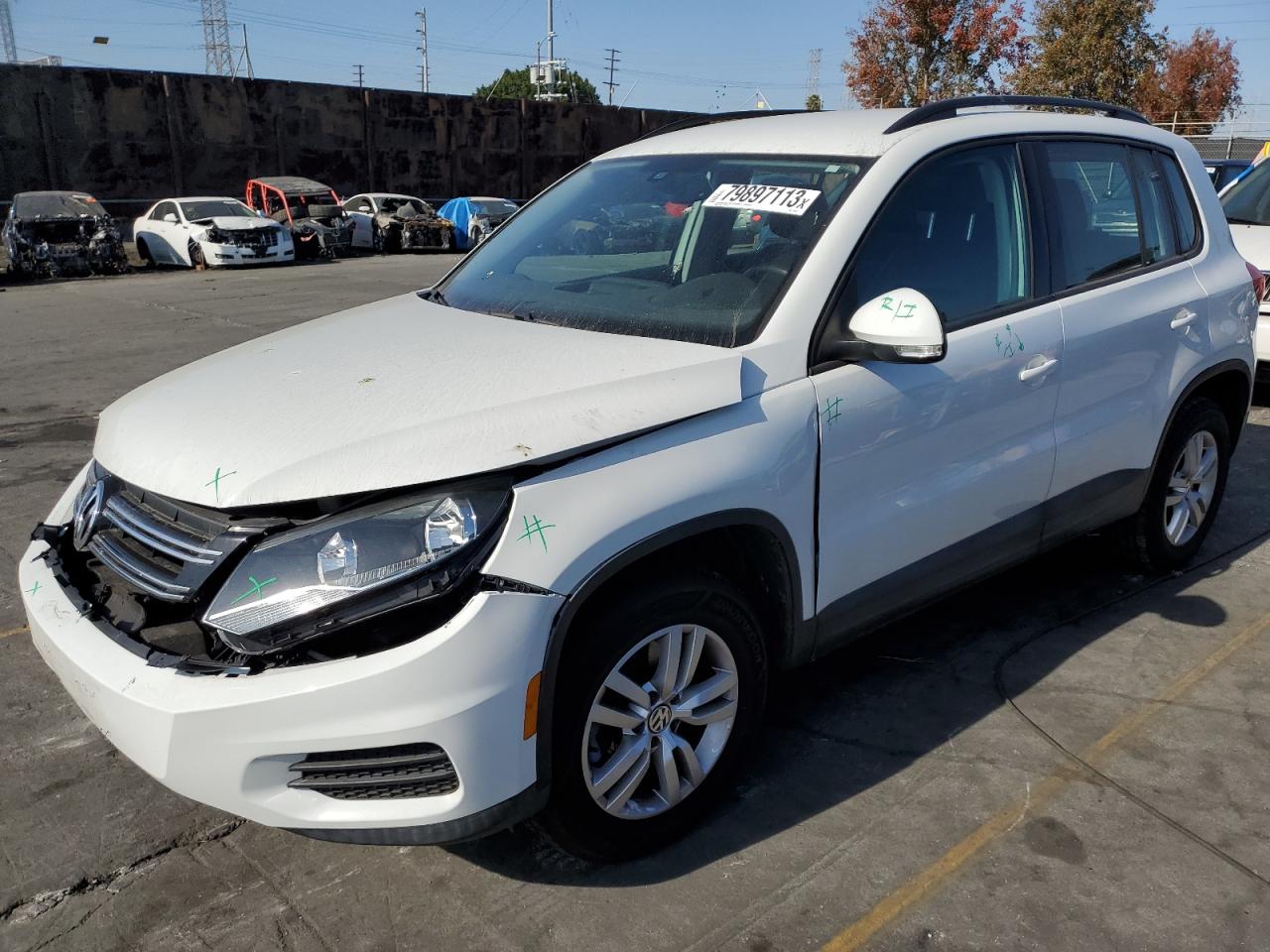 Image 1 of 2016 VOLKSWAGEN TIGUAN S 2016 with VIN WVGAV7AX5GW576972