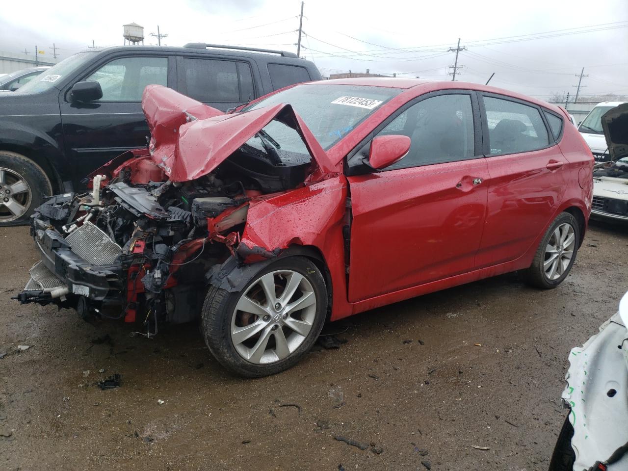 Image 1 of 2013 HYUNDAI ACCENT GLS 2013 with VIN KMHCU5AE2DU075107