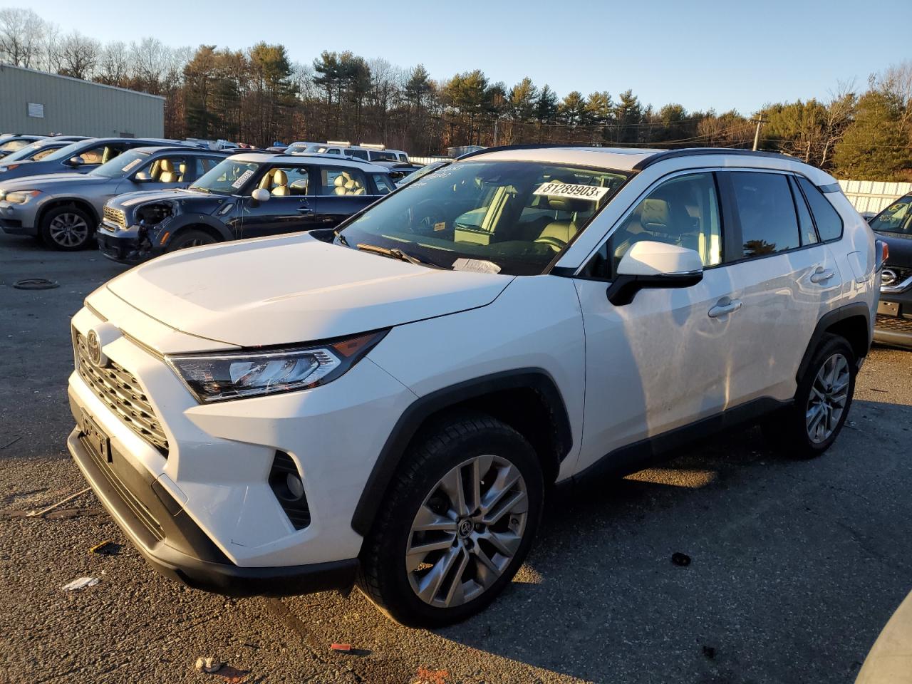 Image 1 of 2019 TOYOTA RAV4 XLE PREMIUM 2019 with VIN JTMA1RFV4KD040571