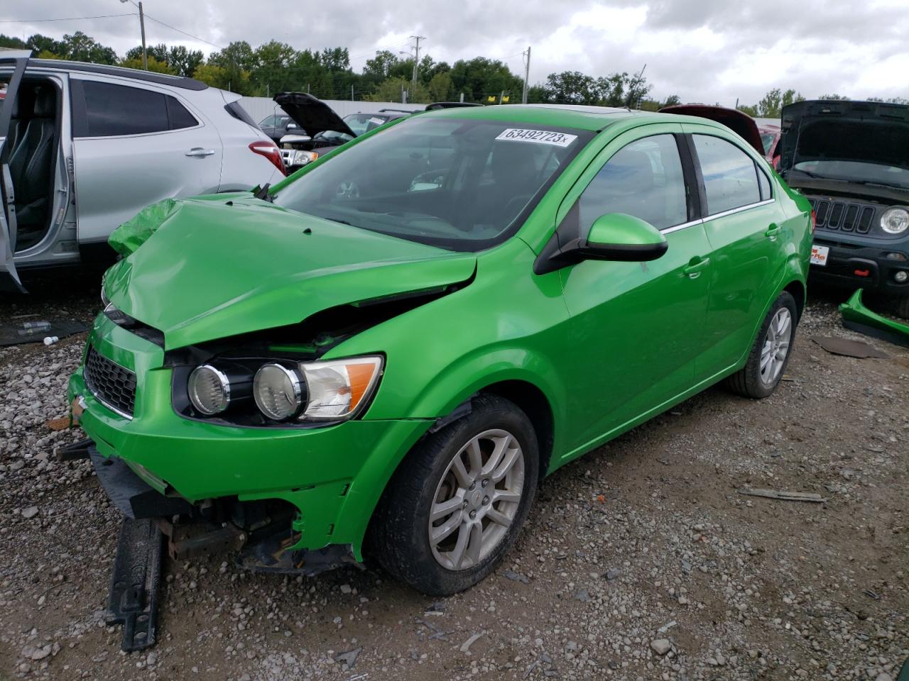 Image 1 of 2014 CHEVROLET SONIC LT 2014 with VIN 1G1JC5SH9E4239910