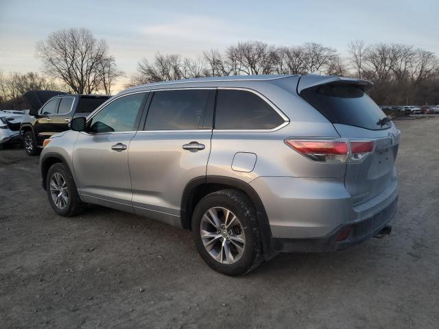 Image 2 of 2014 TOYOTA HIGHLANDER XLE 2014 with VIN 5TDJKRFH1ES022139