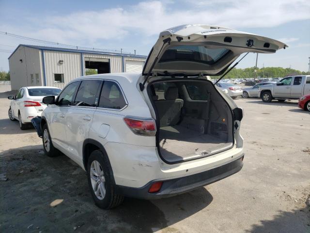 Obraz 3 z 2015 TOYOTA HIGHLANDER LE 2015 z VIN 5TDZKRFH9FS047620