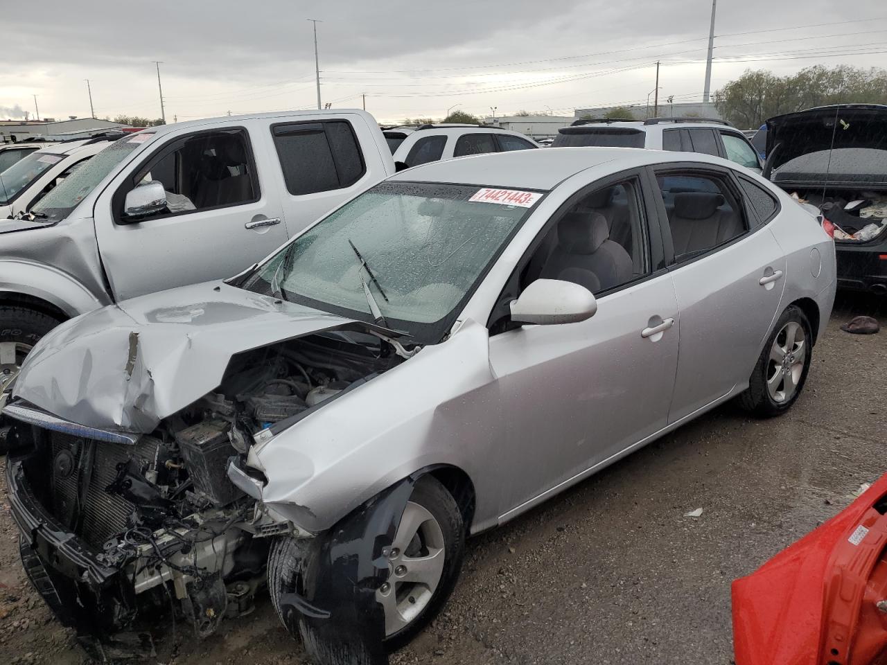 Image 1 of 2007 HYUNDAI ELANTRA GLS 2007 with VIN KMHDU46D57U114758