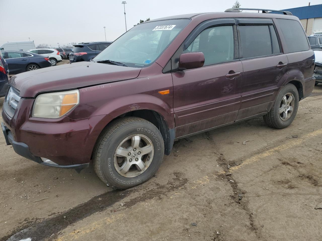 Изображение 1 2007 HONDA PILOT EX 2007 с VIN 2HKYF18447H503767