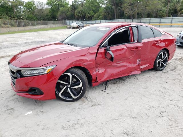 Image 1 of 2021 HONDA ACCORD SPORT SE 2021 with VIN 1HGCV1F46MA078704