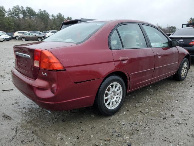 Image 3 of 2002 HONDA CIVIC LX 2002 with VIN 2HGES16572H522388