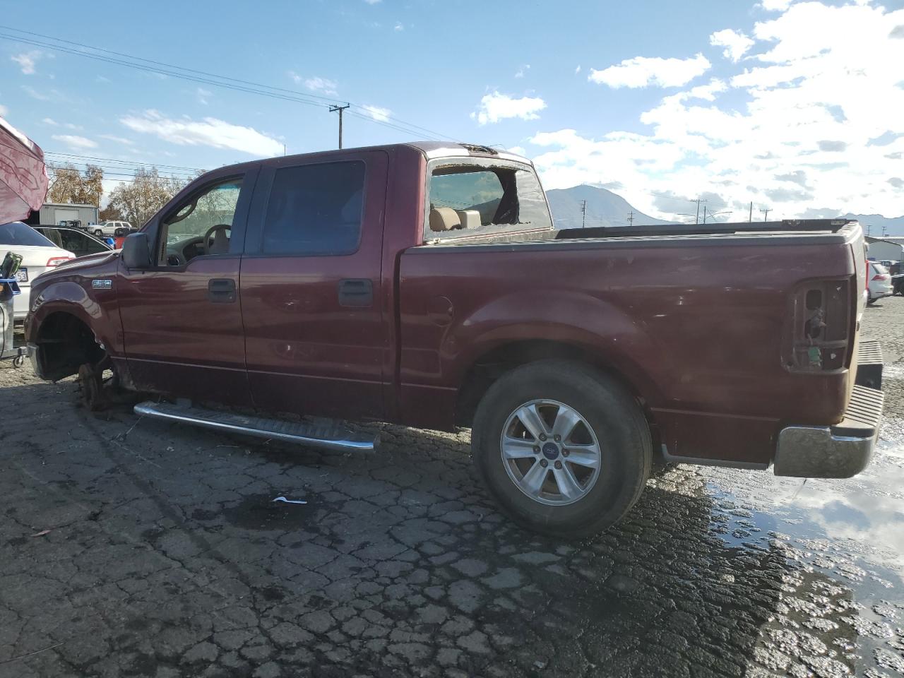 Image 2 of 2005 FORD F150 SUPERCREW 2005 with VIN 1FTPW12555FA08854