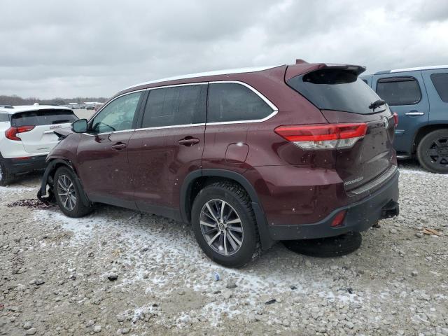 Изображение 2 2019 TOYOTA HIGHLANDER SE 2019 с VIN 5TDJZRFH5KS738520