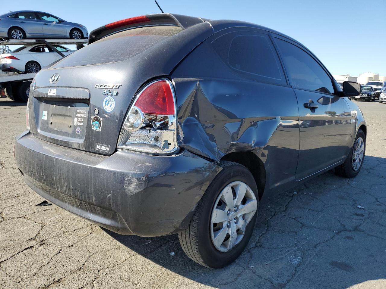 Image 3 of 2010 HYUNDAI ACCENT BLUE 2010 with VIN KMHCM3AC2AU165811