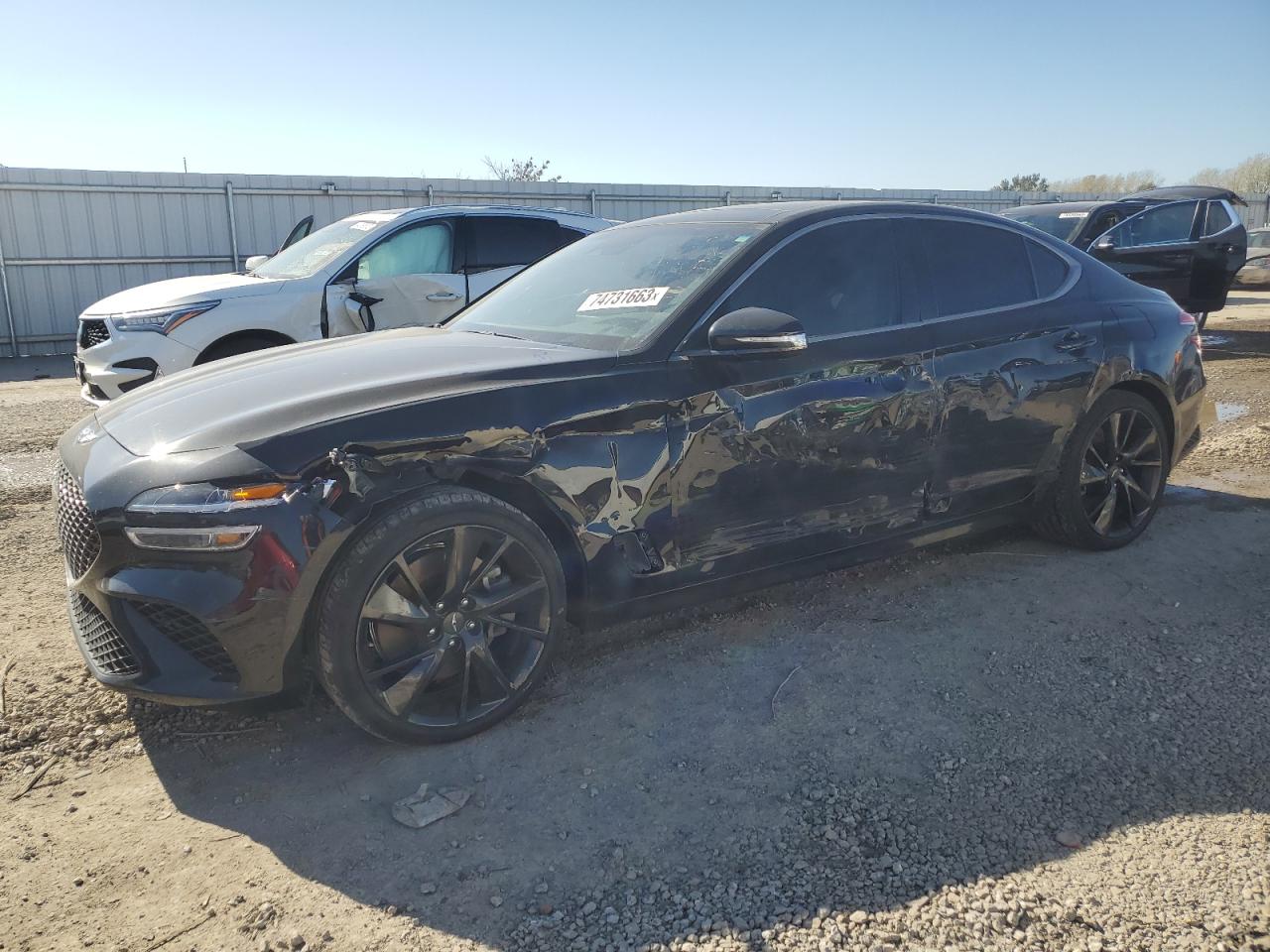 Image 1 of 2022 GENESIS G70 BASE 2022 with VIN KMTG54TE9NU102316