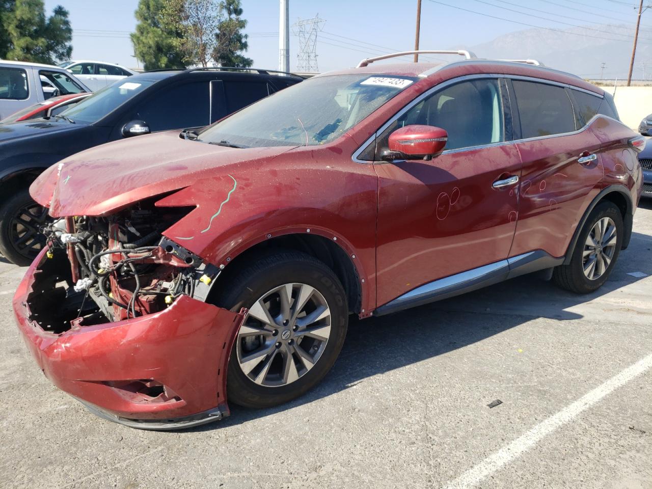 Image 1 of 2016 NISSAN MURANO S 2016 with VIN 5N1AZ2MG5GN109141