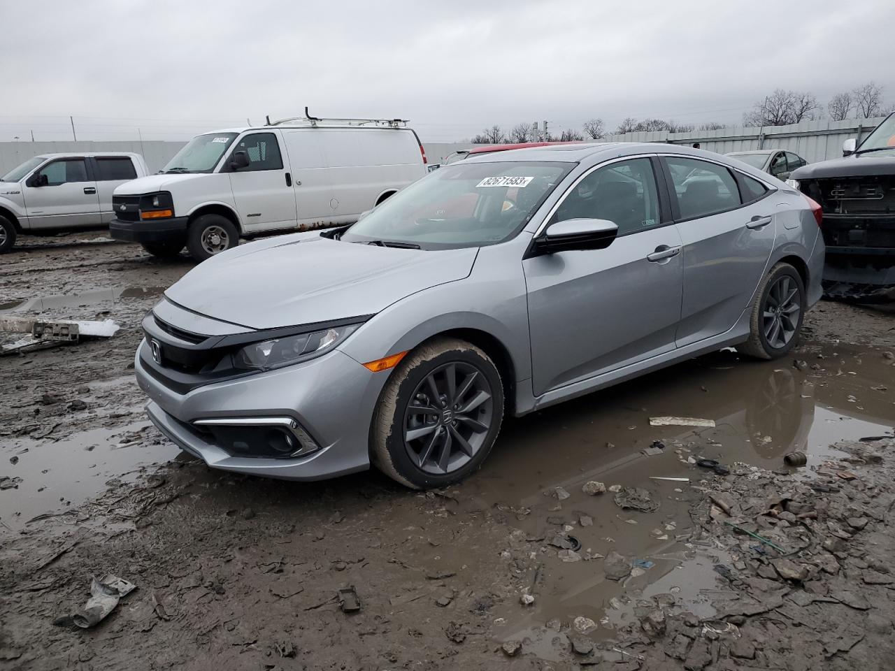 Image 1 of 2019 HONDA CIVIC EXL 2019 with VIN 19XFC1F70KE004765
