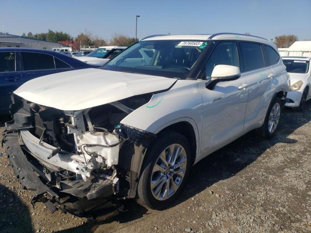Изображение 1 2021 TOYOTA HIGHLANDER HYBRID LIMITED 2021 с VIN 5TDXBRCH1MS023451