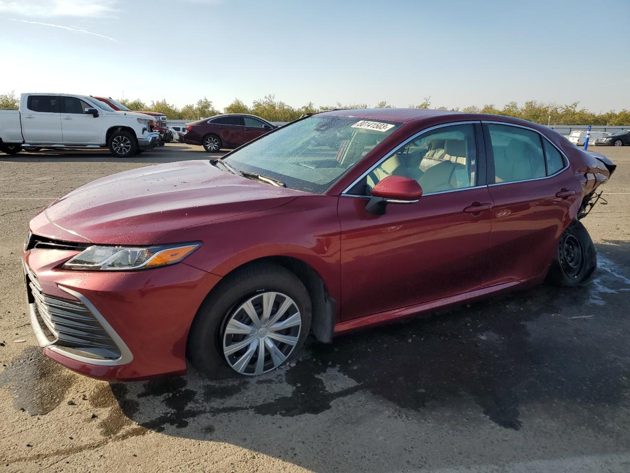 Image 1 of 2022 TOYOTA CAMRY LE 2022 with VIN 4T1C31AK2NU596699