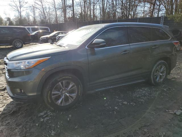 Image 1 of 2015 TOYOTA HIGHLANDER XLE 2015 with VIN 5TDJKRFH2FS131811