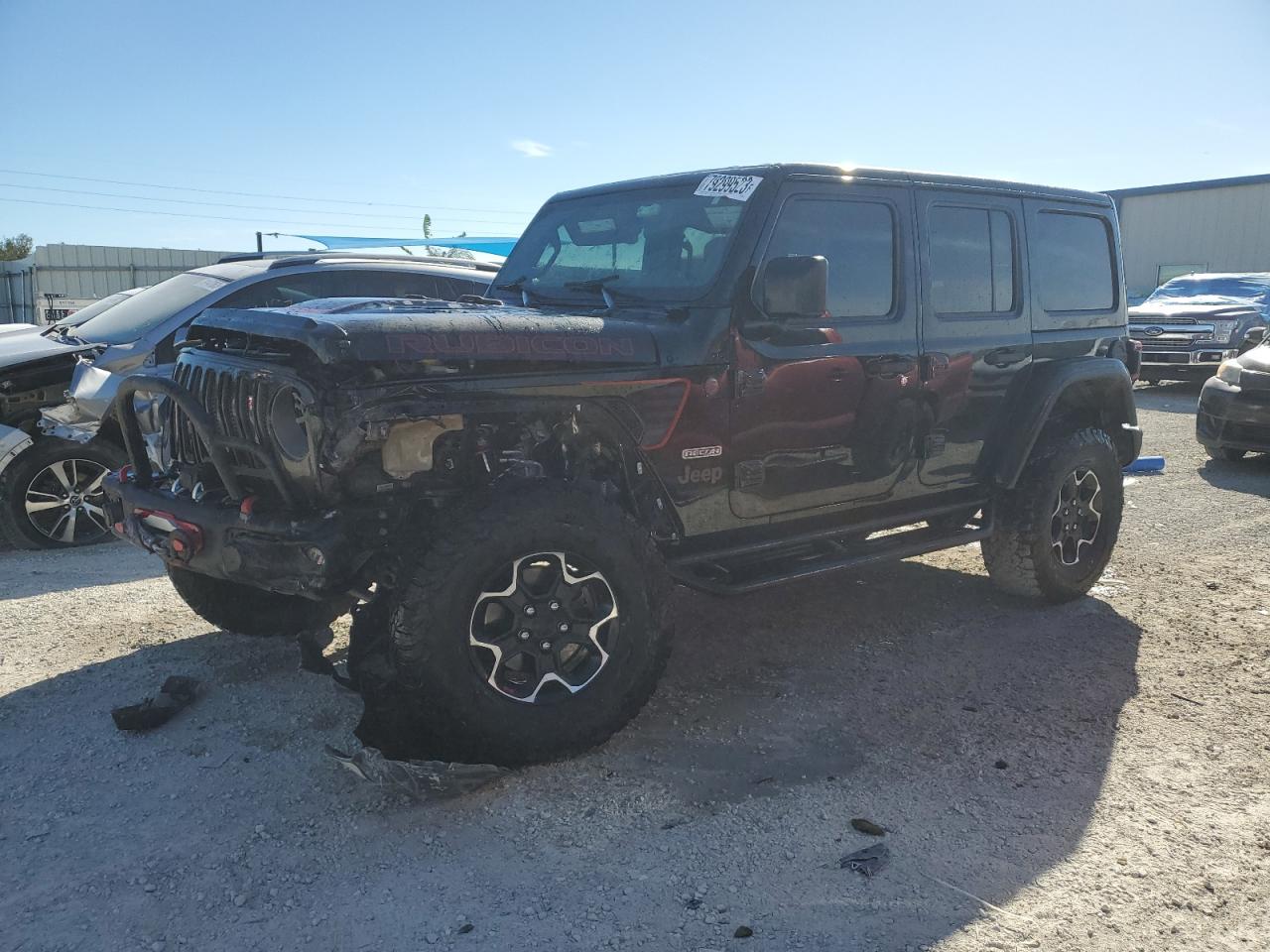 Image 1 of 2020 JEEP WRANGLER UNLIMITED RUBICON 2020 with VIN 1C4HJXFN8LW266718