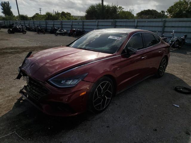 Image 1 of 2023 HYUNDAI SONATA N LINE 2023 with VIN KMHL14JC3PA290020