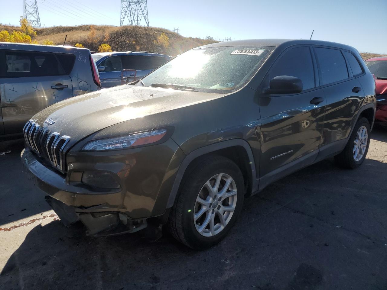 Image 1 of 2015 JEEP CHEROKEE SPORT 2015 with VIN 1C4PJLABXFW589819