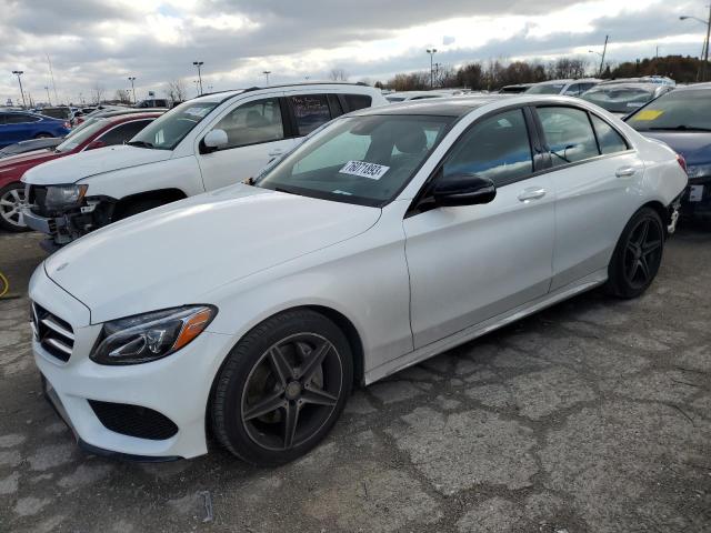 Image 1 of 2017 MERCEDES-BENZ C 300 4MATIC 2017 with VIN 55SWF4KB8HU190057