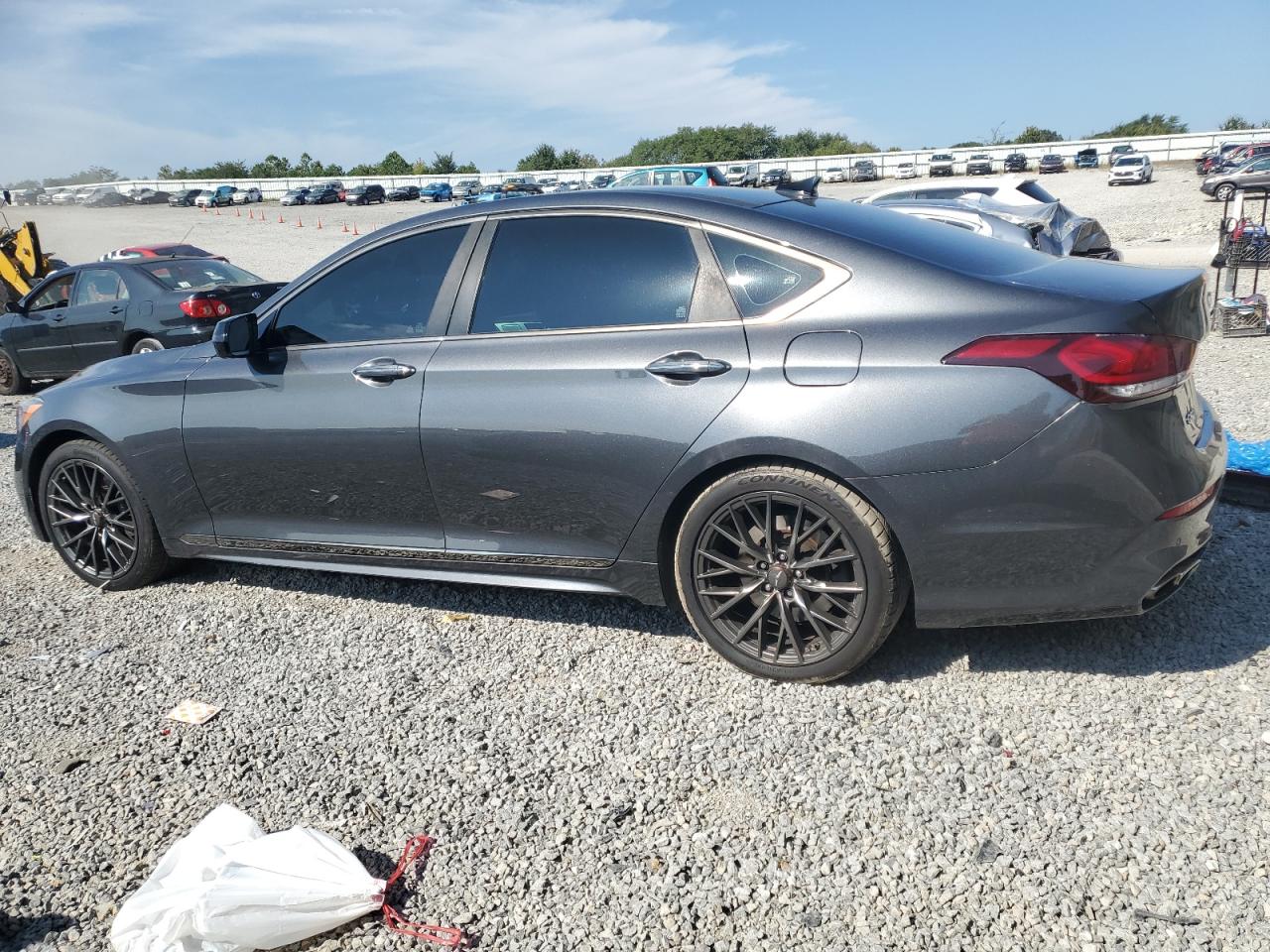 Image 2 of 2018 GENESIS G80 SPORT 2018 with VIN KMHGN4JB8JU268758