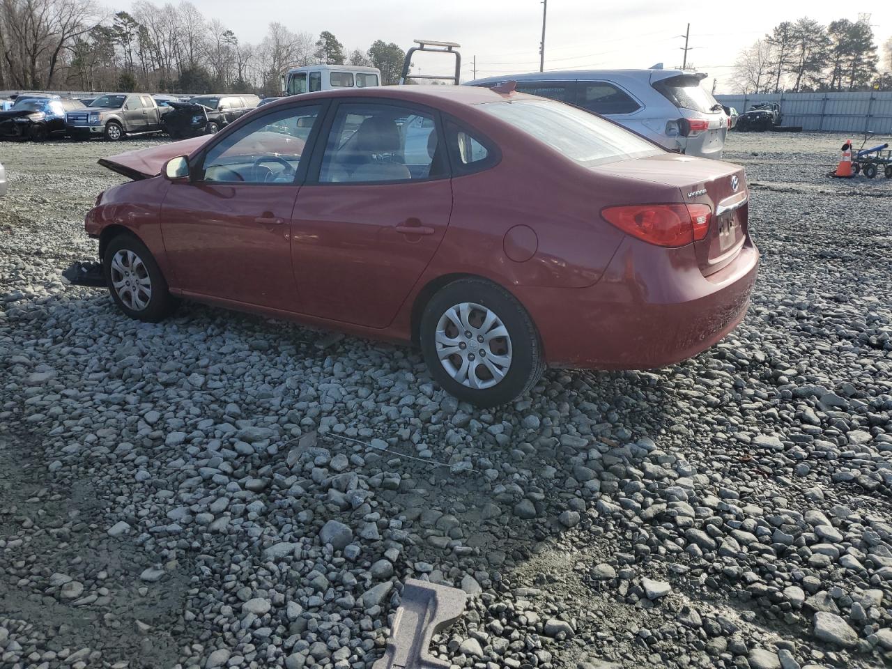 Image 2 of 2010 HYUNDAI ELANTRA BLUE 2010 with VIN KMHDU4ADXAU017439