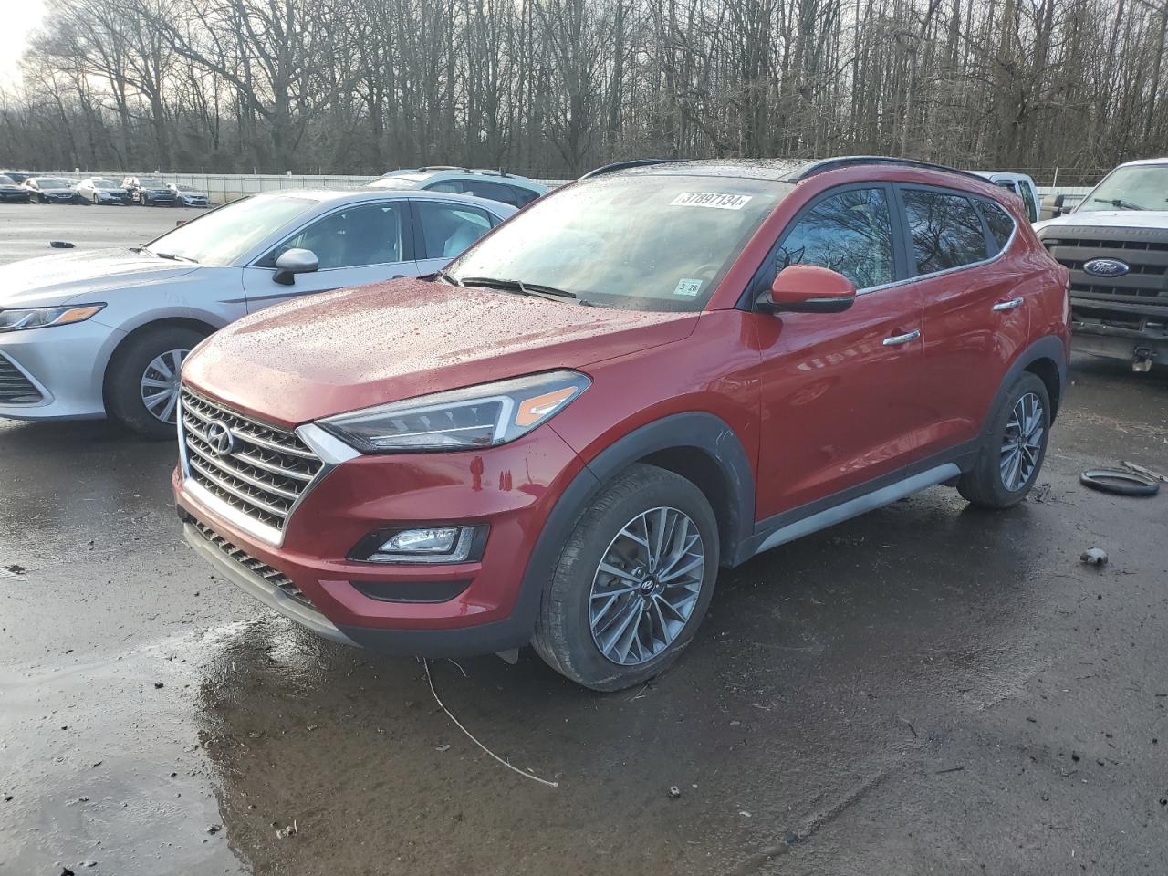 Image 1 of 2021 HYUNDAI TUCSON LIMITED 2021 with VIN KM8J3CAL6MU381577