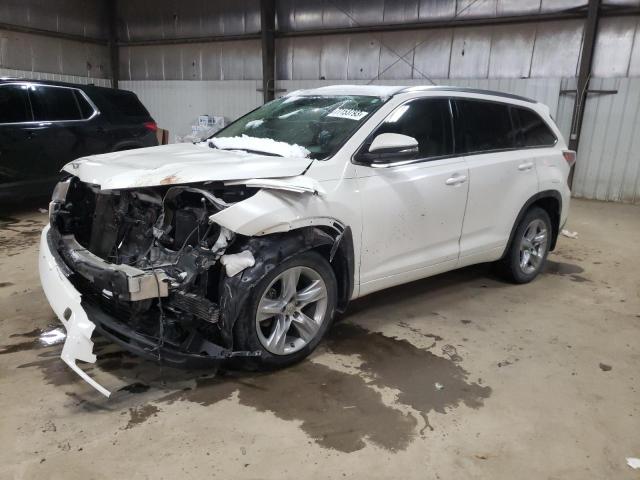 Image 1 of 2015 TOYOTA HIGHLANDER LIMITED 2015 with VIN 5TDDKRFH6FS203946