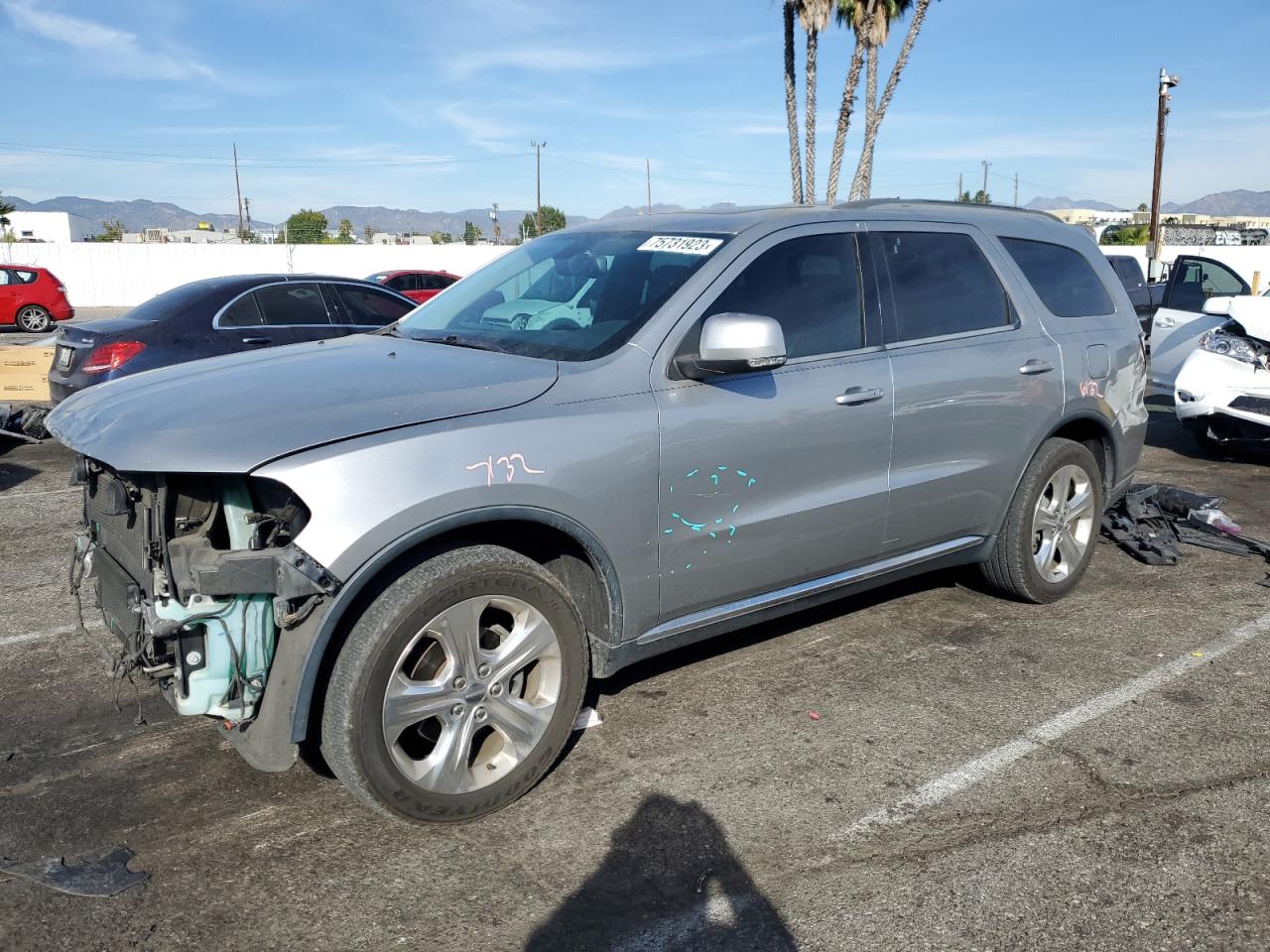 Image 1 of 2015 DODGE DURANGO LIMITED 2015 with VIN 1C4RDJDG5FC772073