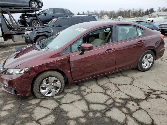 Image 1 of 2014 HONDA CIVIC LX 2014 with VIN 19XFB2F5XEE201244