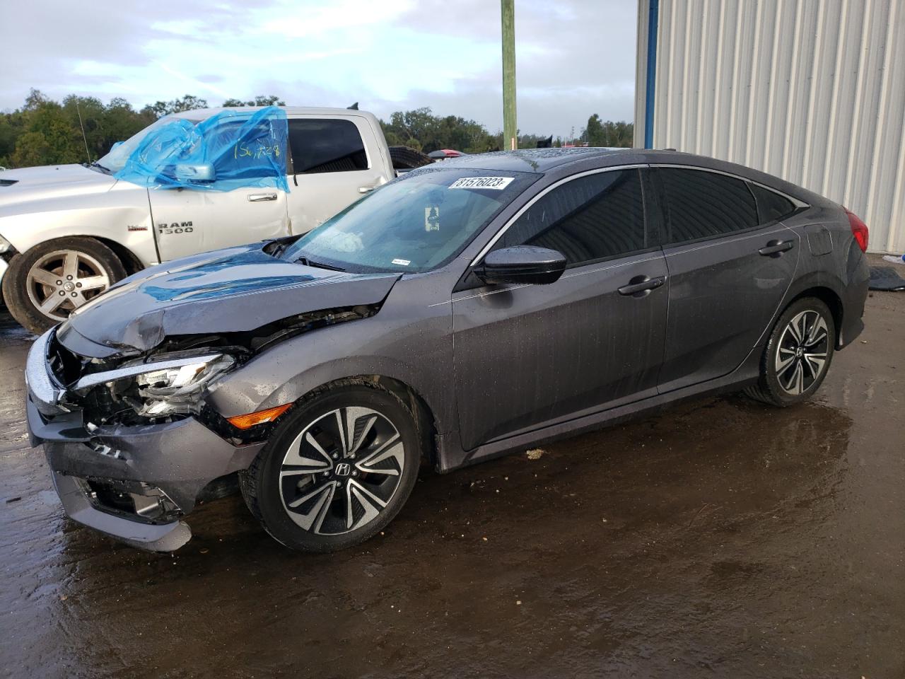 Image 1 of 2018 HONDA CIVIC EX 2018 with VIN JHMFC1F34JX006562